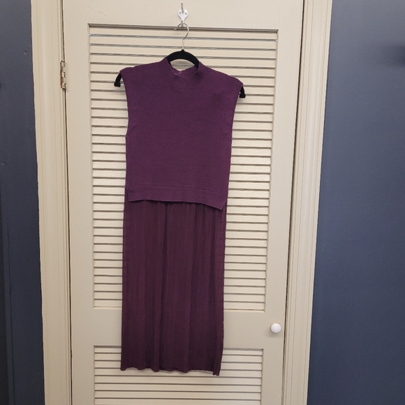 belle sky Dresses & Skirts - Belle sky sweater dress size L maroon